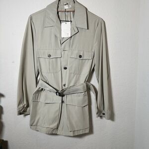 Vintage Safari Jacket Nostra Es Devs Spes Buttons NWT 1950s
